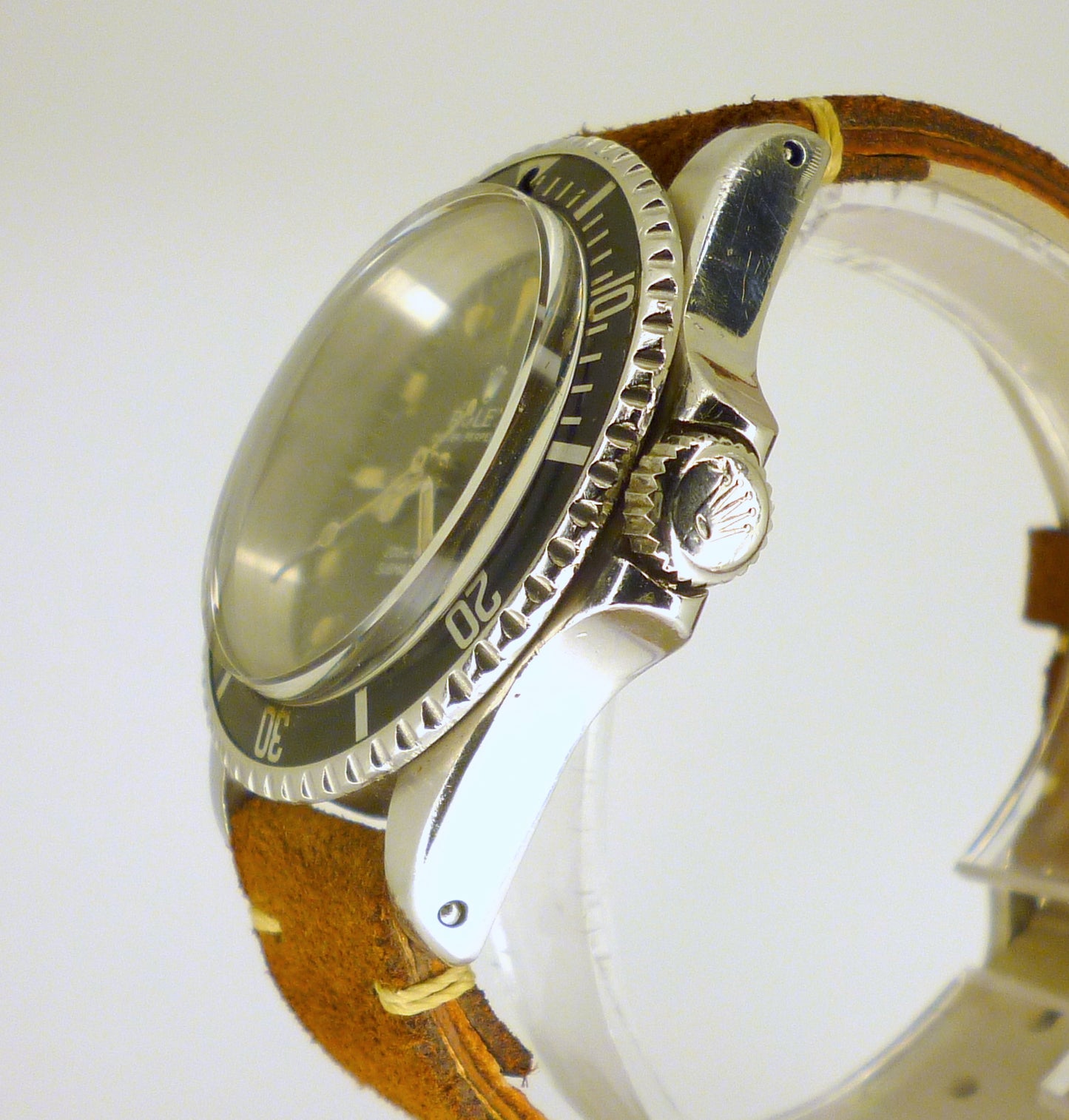 1967 ROLEX Submariner 5513 Meters/First Bezel Long 5 Mark 2. New Rolex crystal
